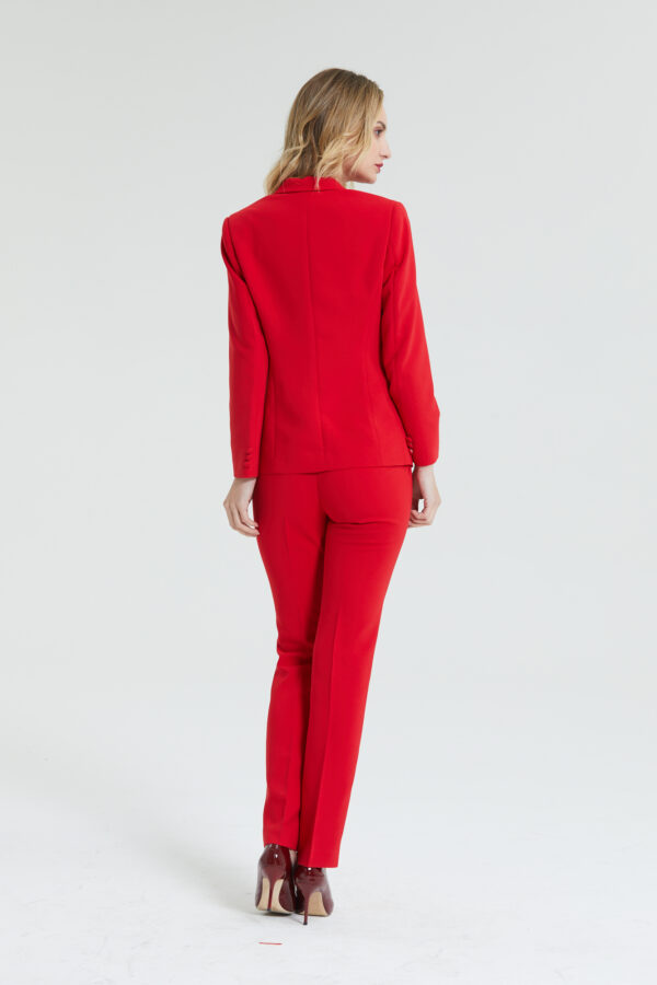 Lucky Red Single Breasted Notch Lapel Business Formal PantSuits Women Full  Sleeve Jacket+Pants Suit Female Pantsuit Plus Size From Dunhuang555, $86.12